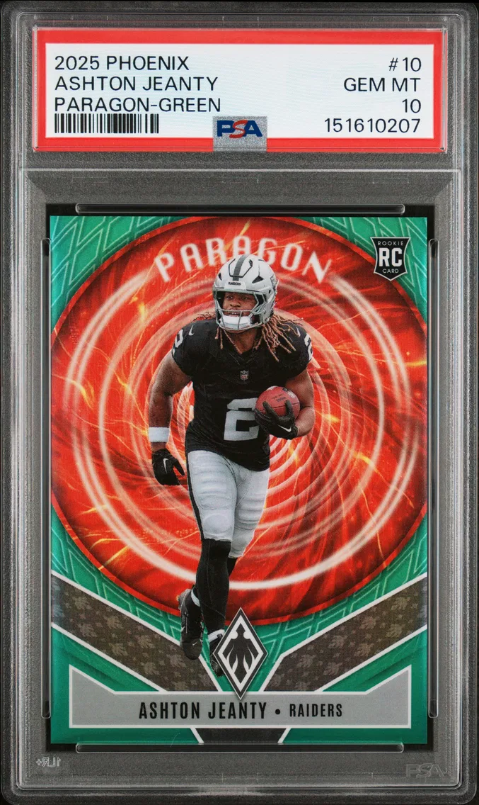 2025 #10 Ashton Jeanty PSA 10 Panini Phoenix Paragon
