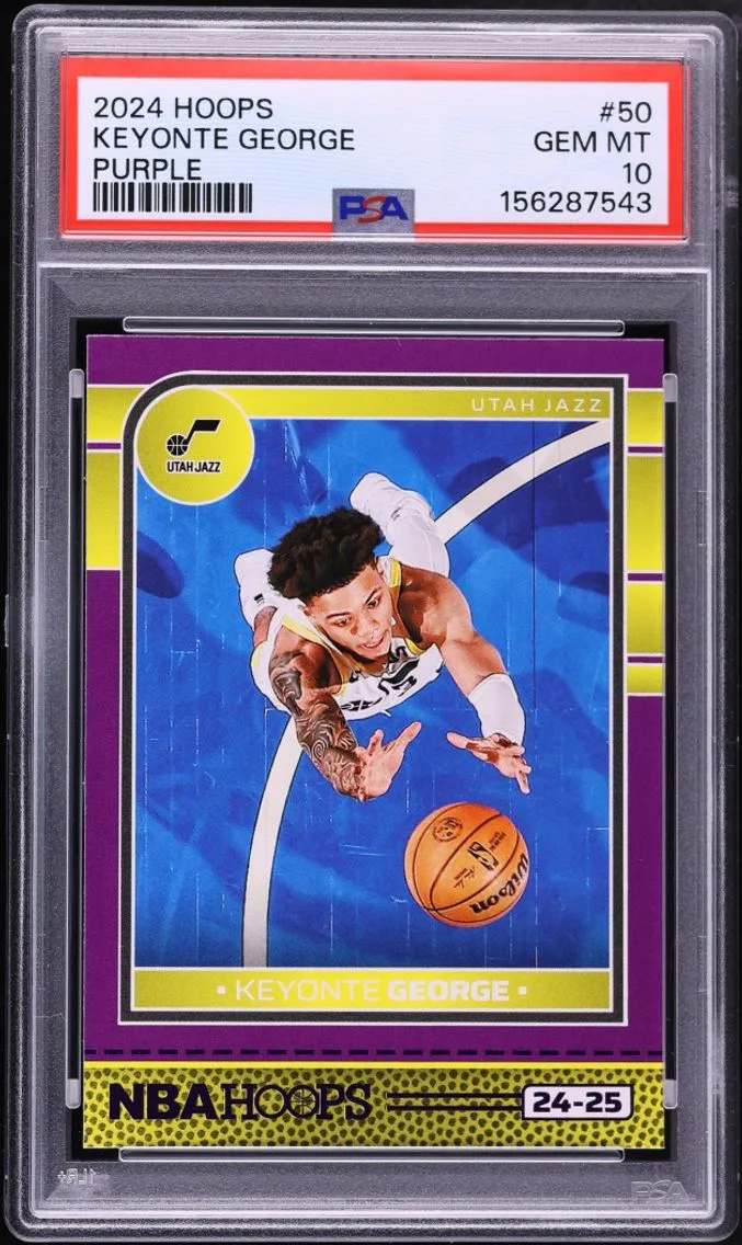 2024 Hoops Purple Keyonte George #50 PSA 10 GEM MINT