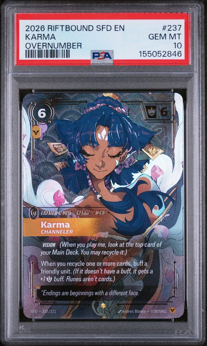 2026 #237 Karma - Channeler PSA 10 Riftbound: League of Legends Sfd-Spiritforged