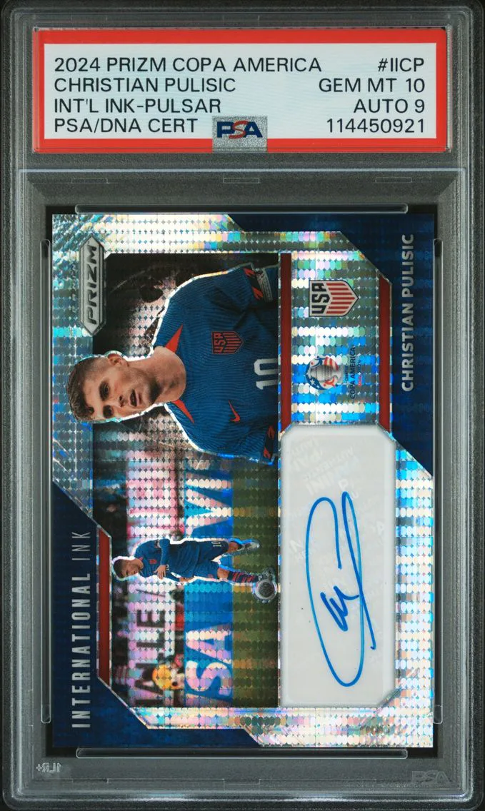 2024 #IICP Christian Pulisic PSA 10 Panini Prizm Conmebol Copa America International Ink
