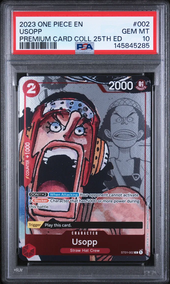2023 #002 Usopp PSA 10 One Piece Premium Card Collection 25th Edition