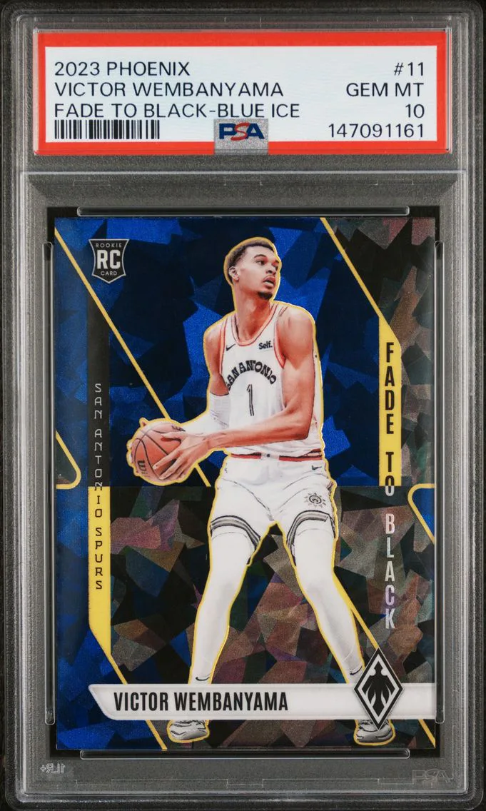 2023 #11 Victor Wembanyama PSA 10 Panini Phoenix Fade to Black