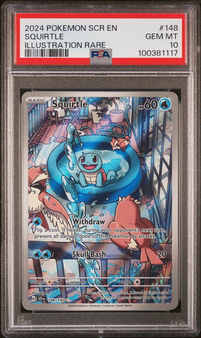 2024 #148 Squirtle PSA 10 Scr EN