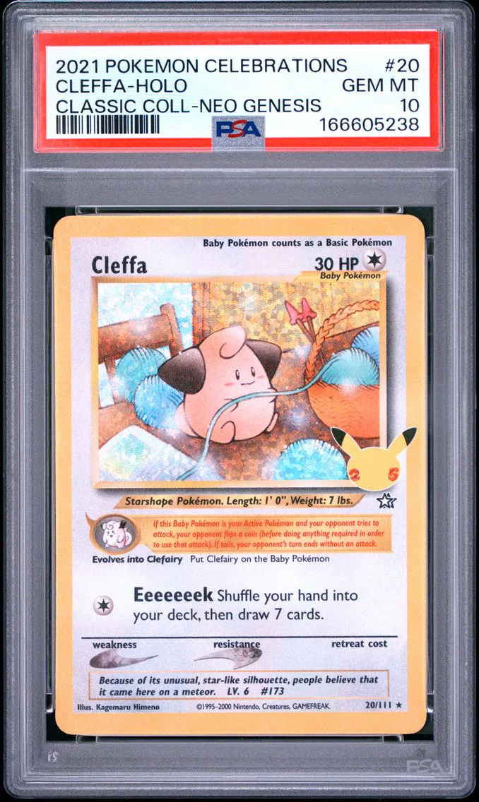 2021 #20 Cleffa-Holo PSA 10 Celebrations Classic Collection