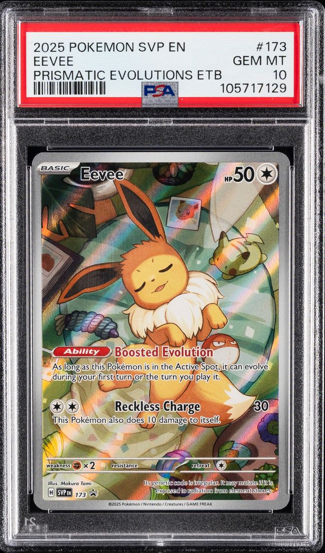 2025 #173 Eevee PSA 10 Svp EN-SV Black Star Promo Pokemon