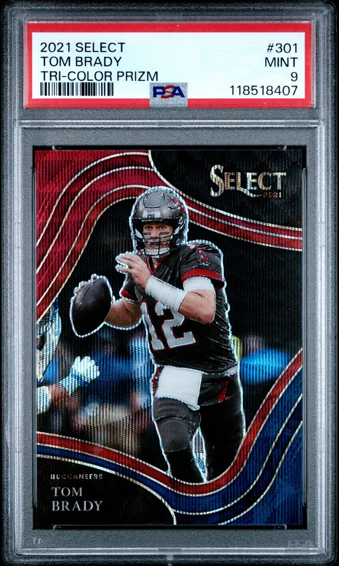 2021 #301 Tom Brady PSA 9 Panini Select
