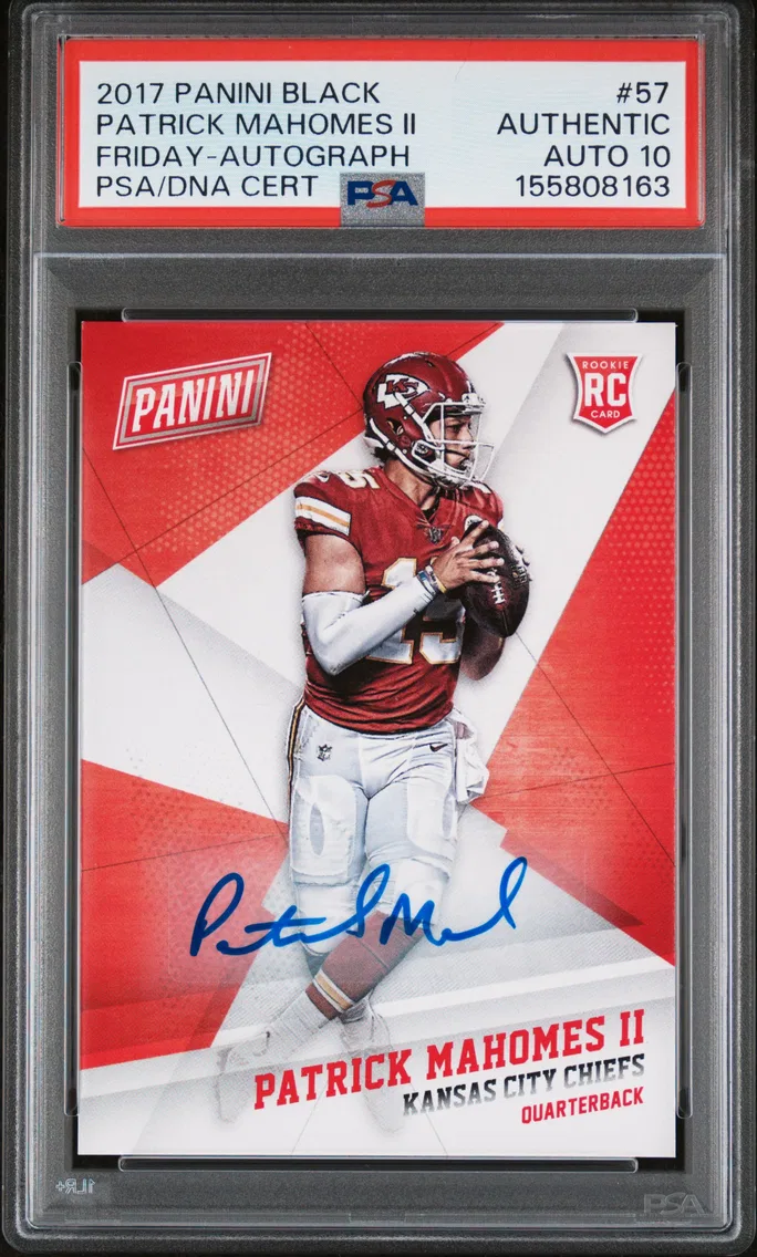 2017 #57 Patrick Mahomes II PSA Panini Black Friday Football