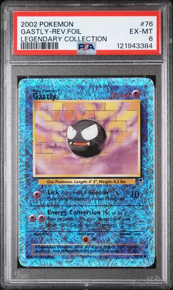 2002 #76 Gastly-Reverse Foil PSA 6 Legendary Collection