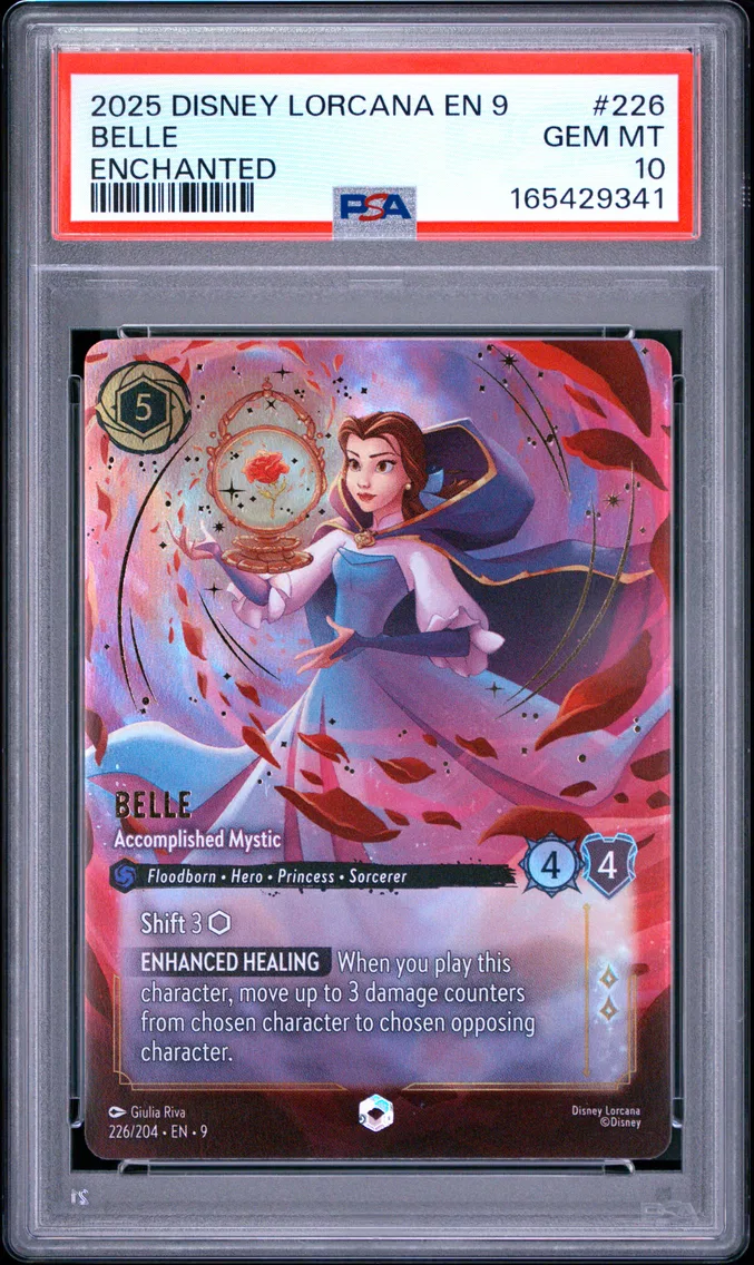 2025 #226 Belle - Accomplished Mystic PSA 10 Disney Lorcana EN 9-Fabled