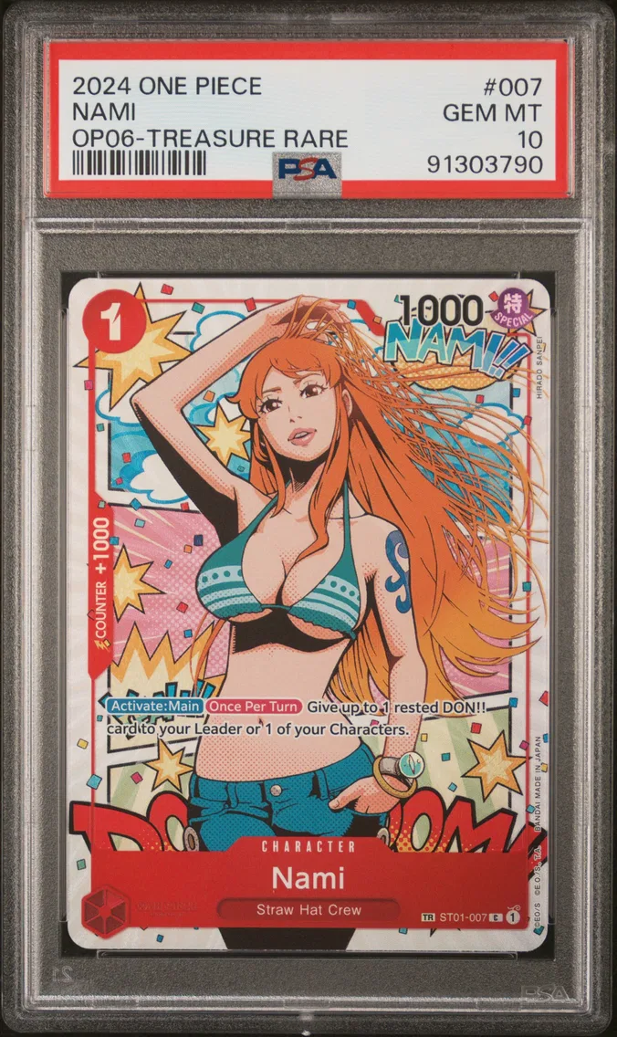 2024 #007 Nami PSA 10 One Piece OP06-Wings of the Captain