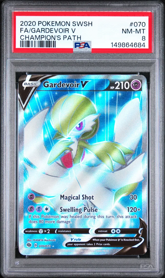 2020 #070 Full Art/Gardevoir V PSA 8 Sword & Shield Champion's Path