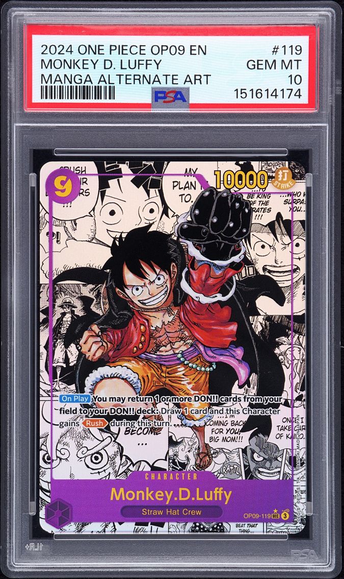 2024 #119 Monkey D. Luffy PSA 10