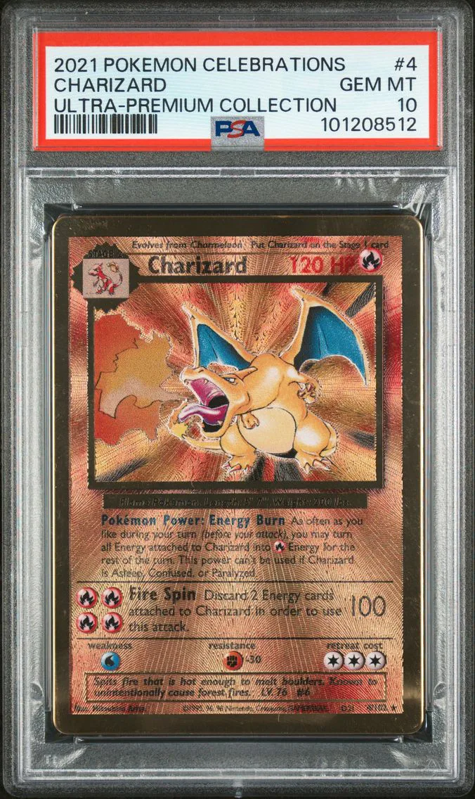 2021 #4 Charizard PSA 10 Celebrations Ultra-Premium Collection Pokemon