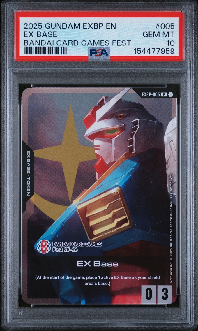2025 #005 EX Base PSA 10 Gundam EX Base Promos