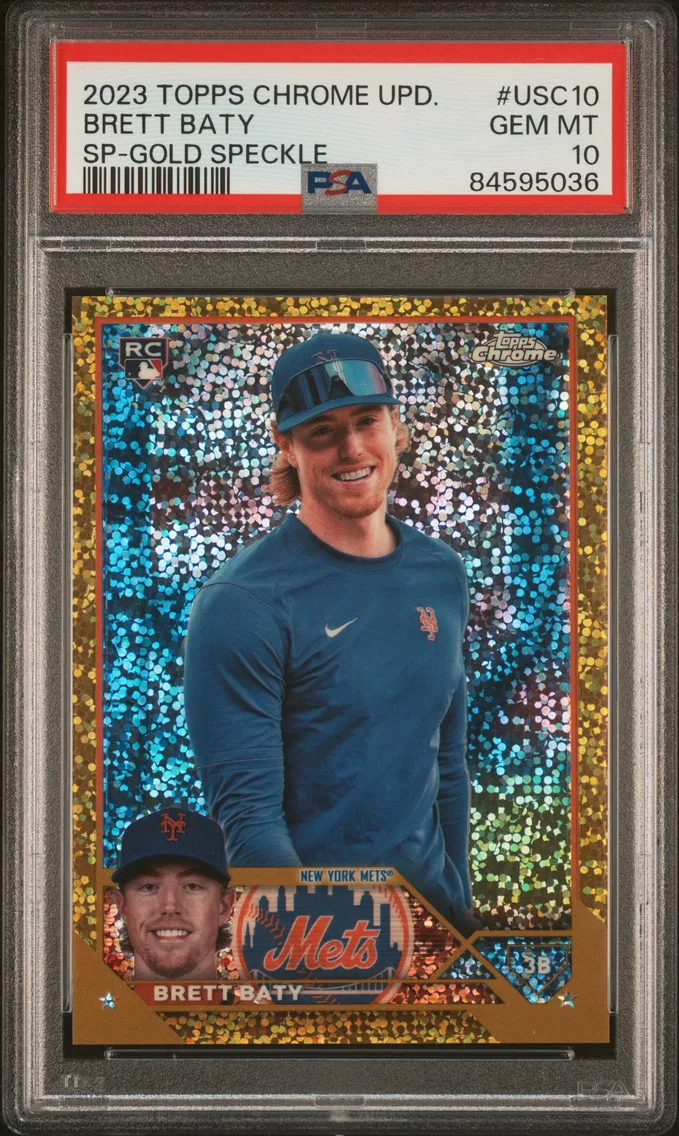 2023 #USC10 Brett Baty PSA 10 Topps Chrome Update