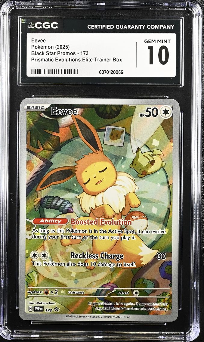 2025 #173 Eevee CGC 10 Black Star Promos - Scarlet & Violet SVP EN - English