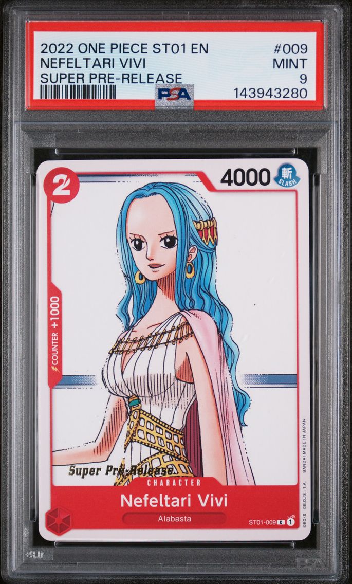 2022 #009 Nefeltari Vivi PSA 9 One Piece Starter Deck ST01-Straw Hat Crew