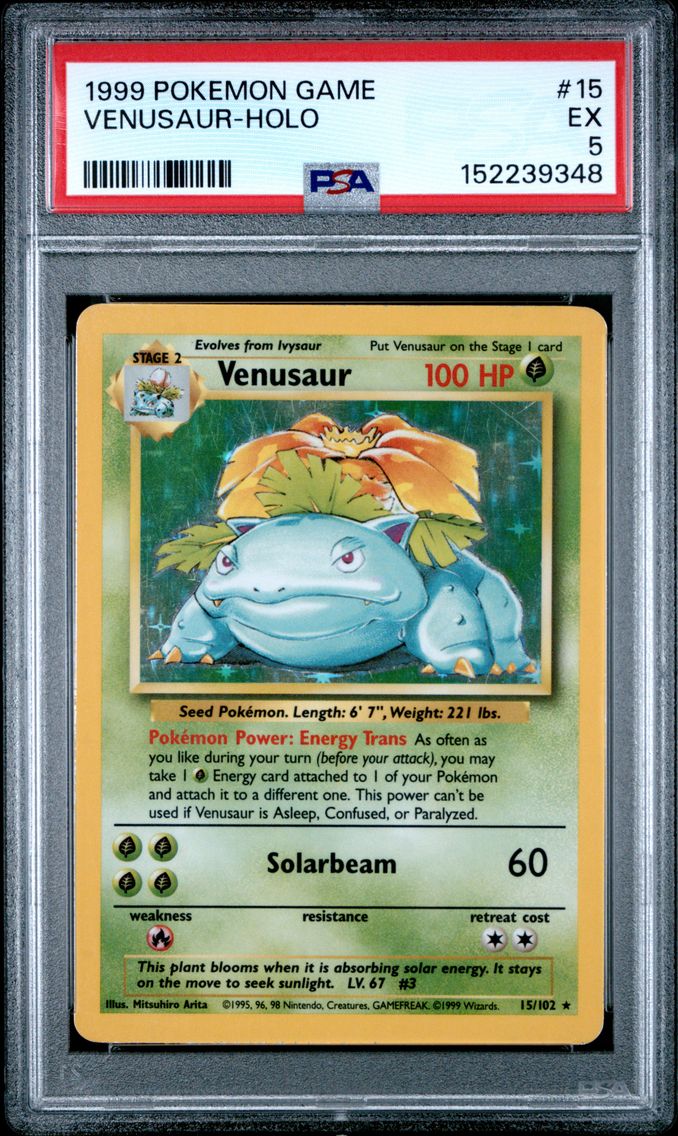 1999 #15 Venusaur-Holo PSA 5 Gam