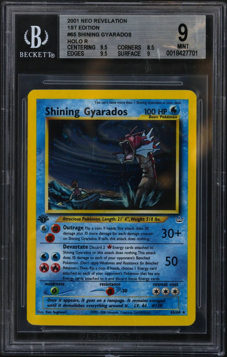 2001 #65 Shining Gyarados HOLO R