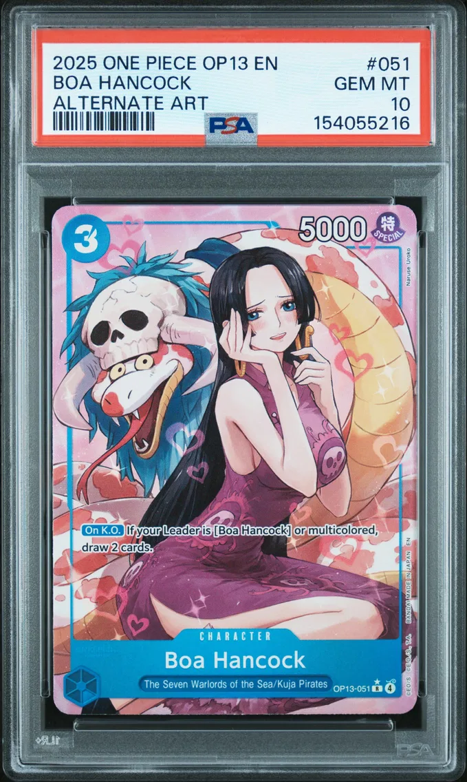 2025 #051 Boa Hancock PSA 10 One Piece OP13-Carrying on His Will