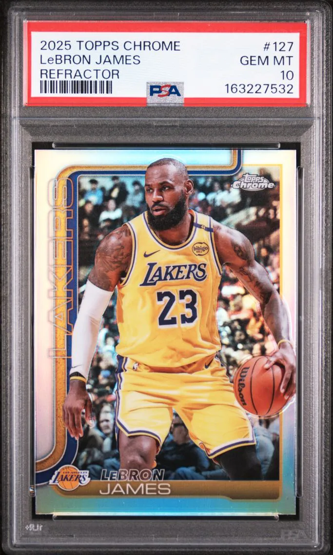 2025 #127 LeBron James PSA 10 Topps Chrome