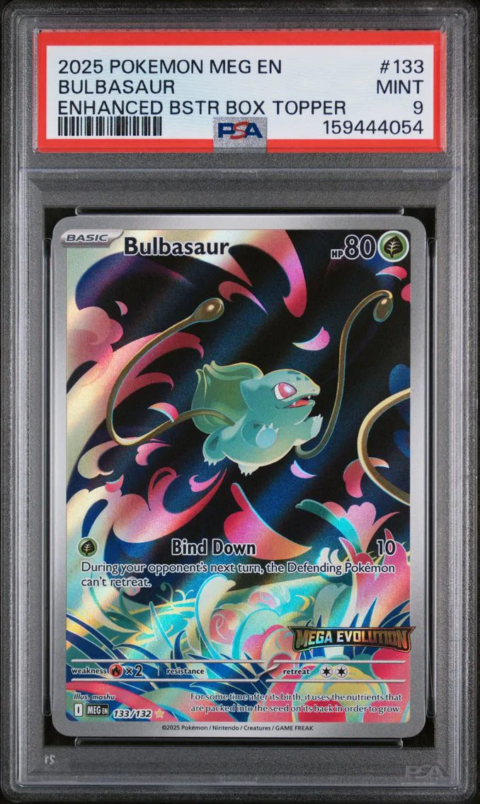 2025 #133 Bulbasaur PSA 9 Meg EN-Mega Evolution