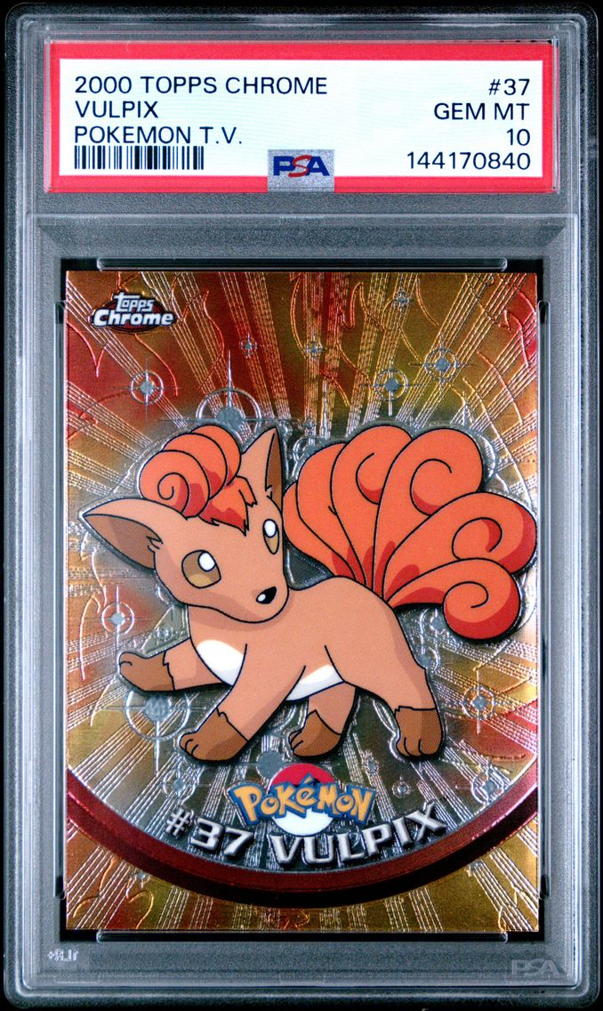 2000 #37 Vulpix PSA 10 Topps Chrome T.V.