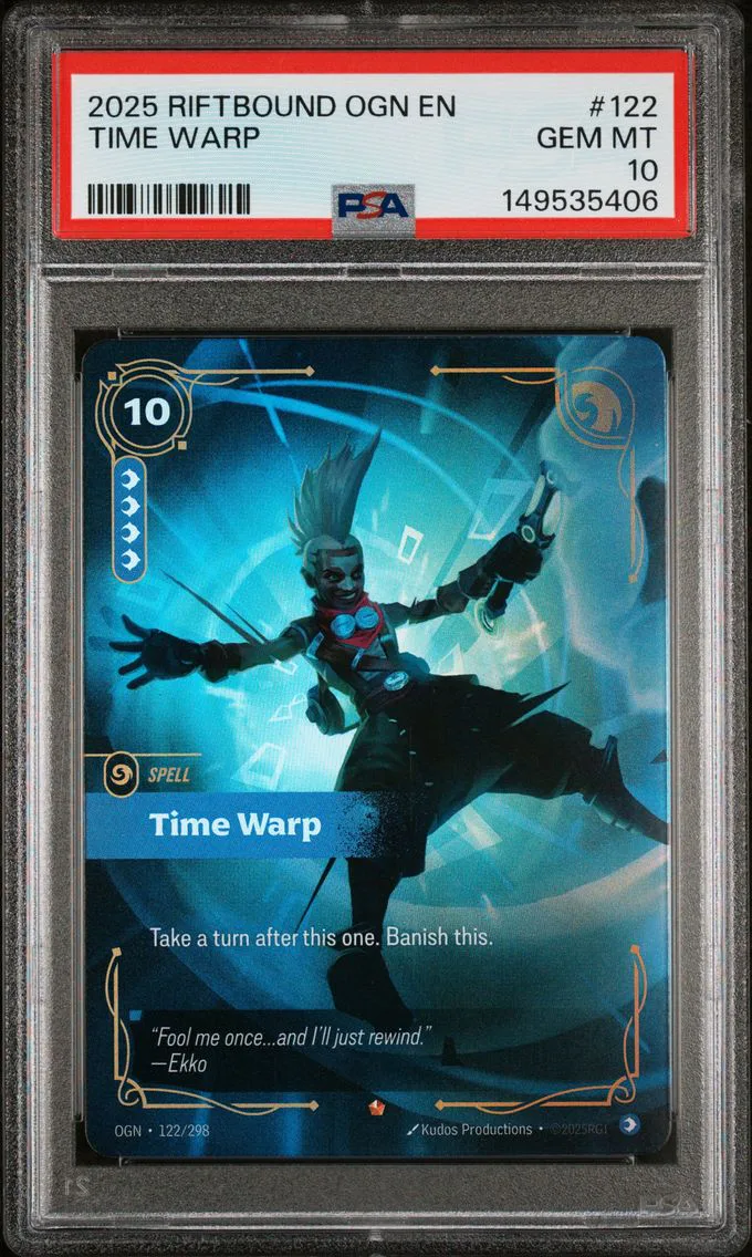 2025 #122 Time Warp PSA 10 Riftbound: League of Legends Ogn-Origins