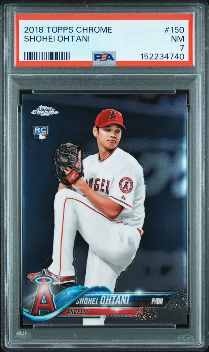 2018 #150 Shohei Ohtani PSA 7 Topps Chrome