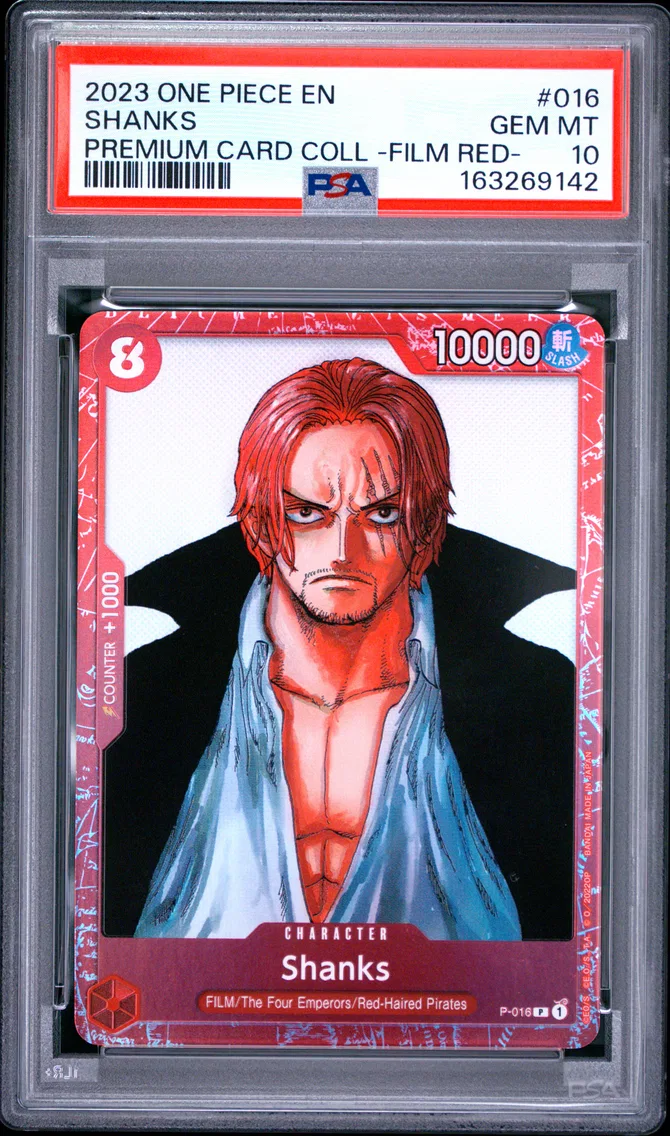 2023 #016 Shanks PSA 10 One Piece Premium Card Collection -One Piece Film Red-