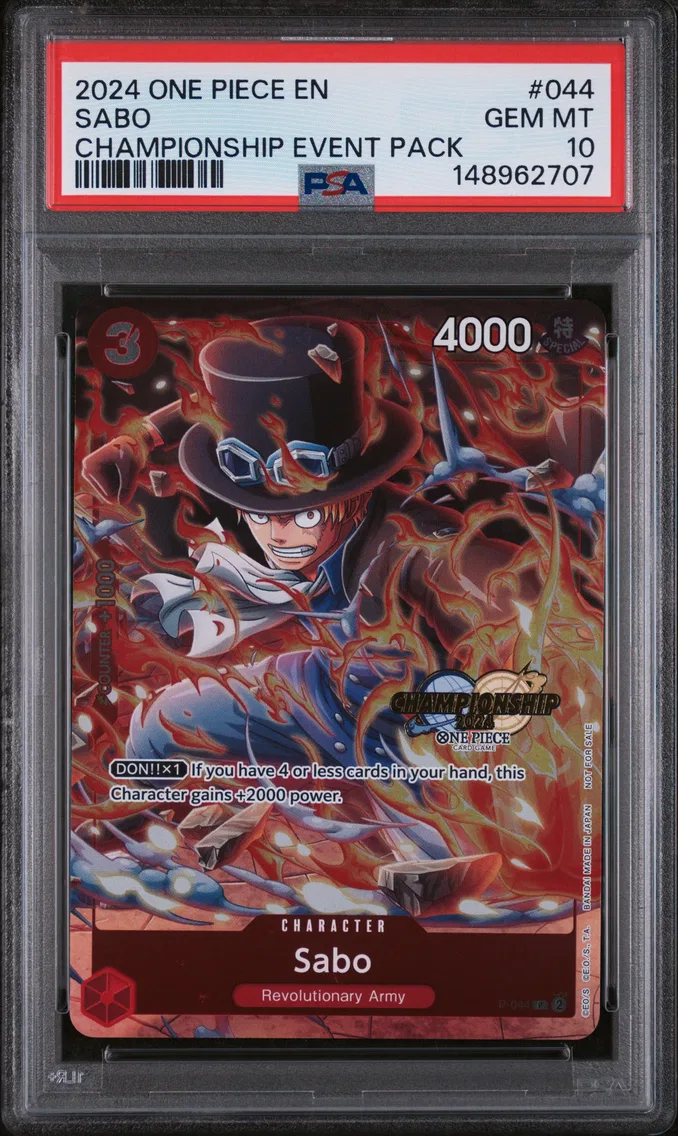 2024 #044 Sabo PSA 10 One Piece Championship 2024 Event Pack