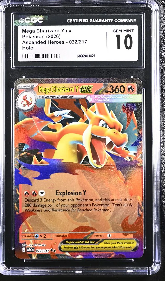 2026 #022 Mega Charizard Y ex CGC 10 Ascended Heroes - ASC EN - English