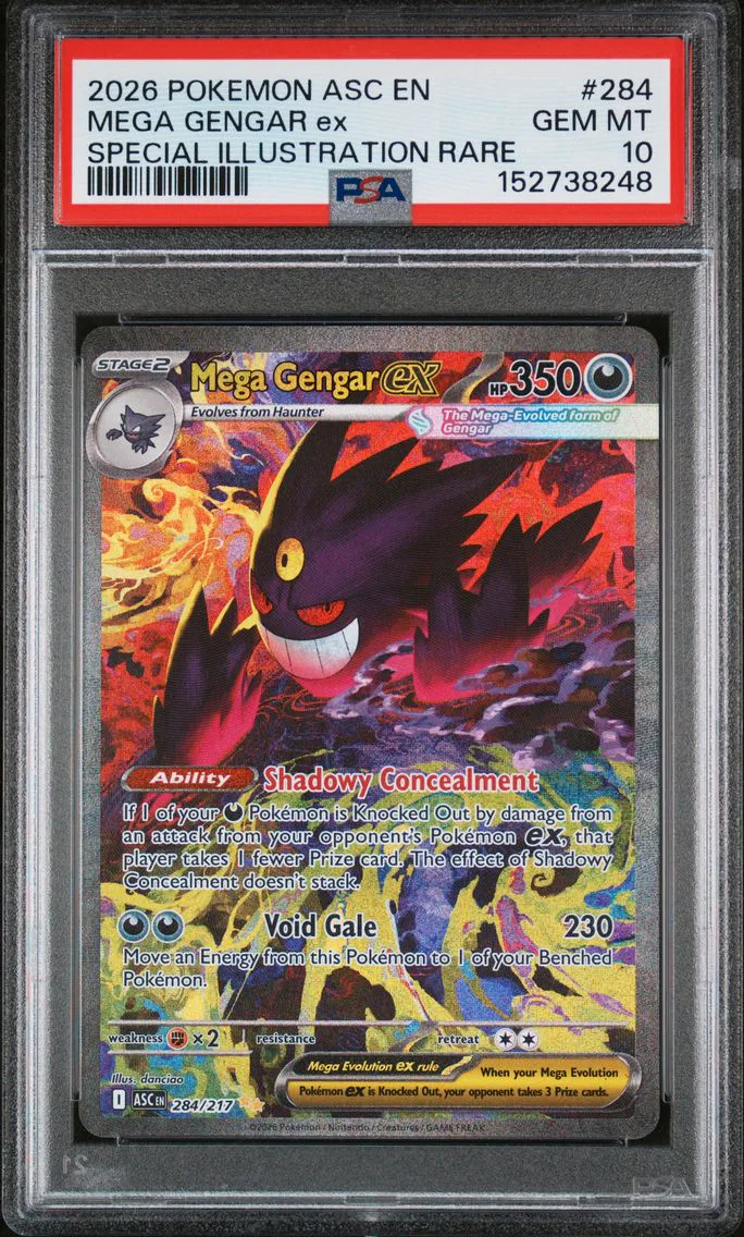 2026 #284 Mega Gengar EX PSA 10 