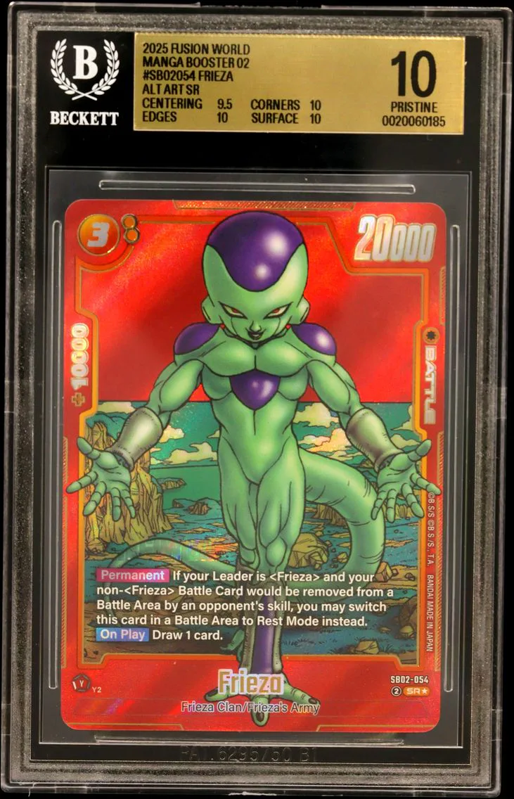 2025 #SB02054 Frieza ALT ART SR BGS 10 Dragon Ball Super Card Game Fusion World Manga Booster 02