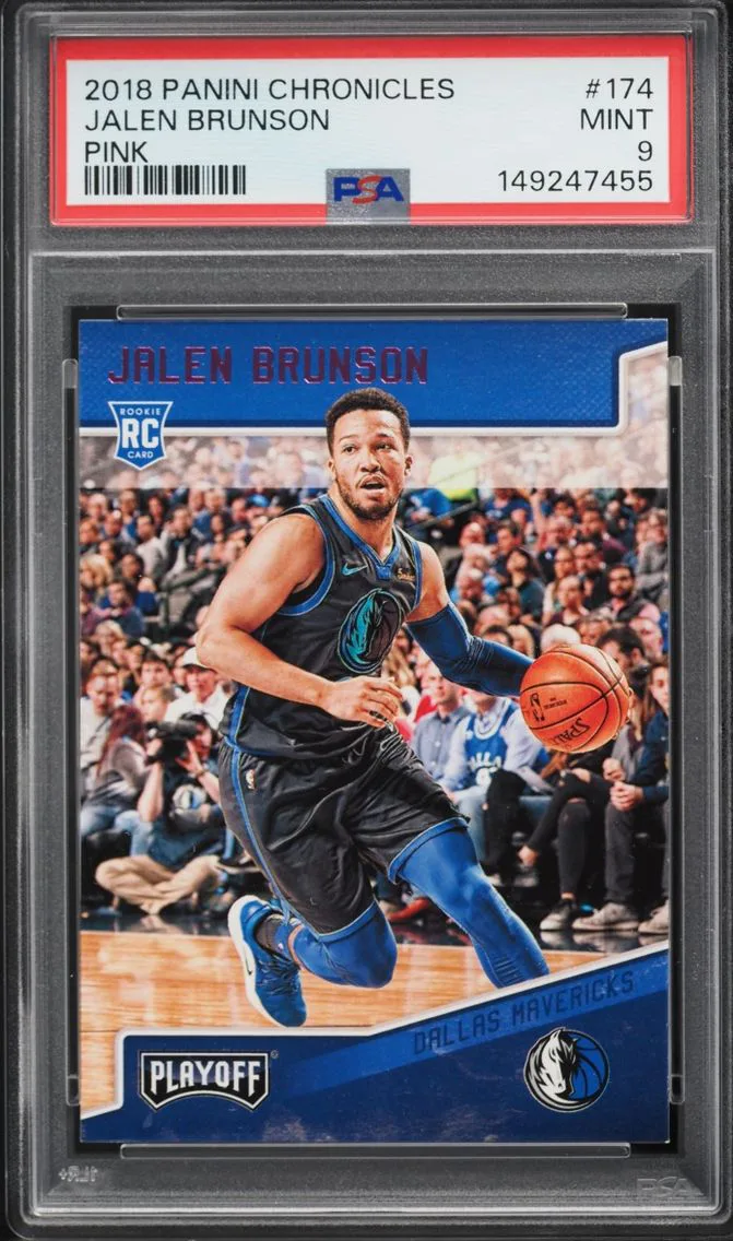 2018 Panini Chronicles Pink Jalen Brunson ROOKIE #174 PSA 9 MINT
