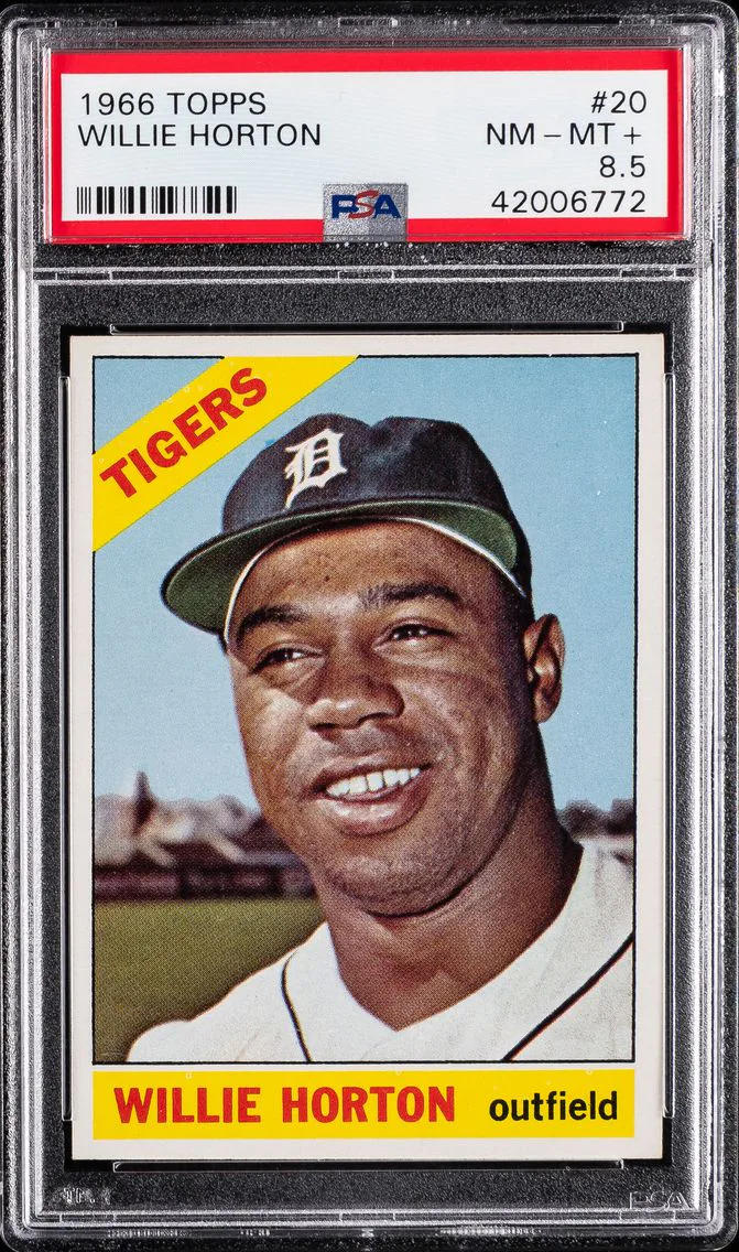 1966 #20 Willie Horton PSA 8.5 Topps