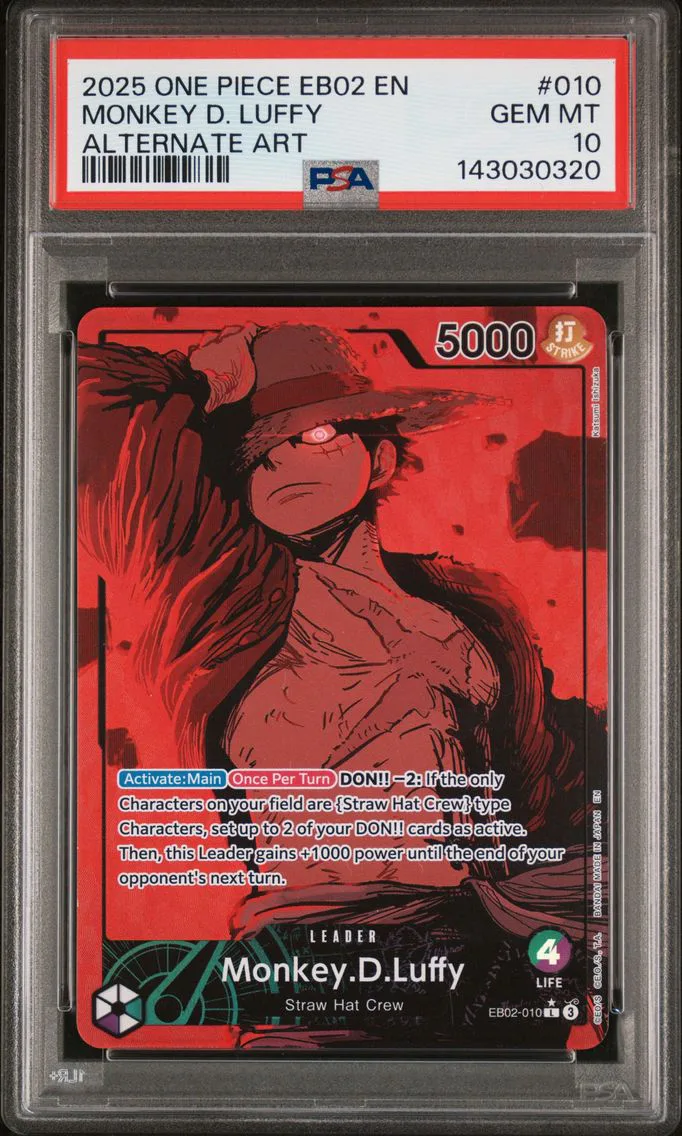 2025 #010 Monkey D. Luffy PSA 10
