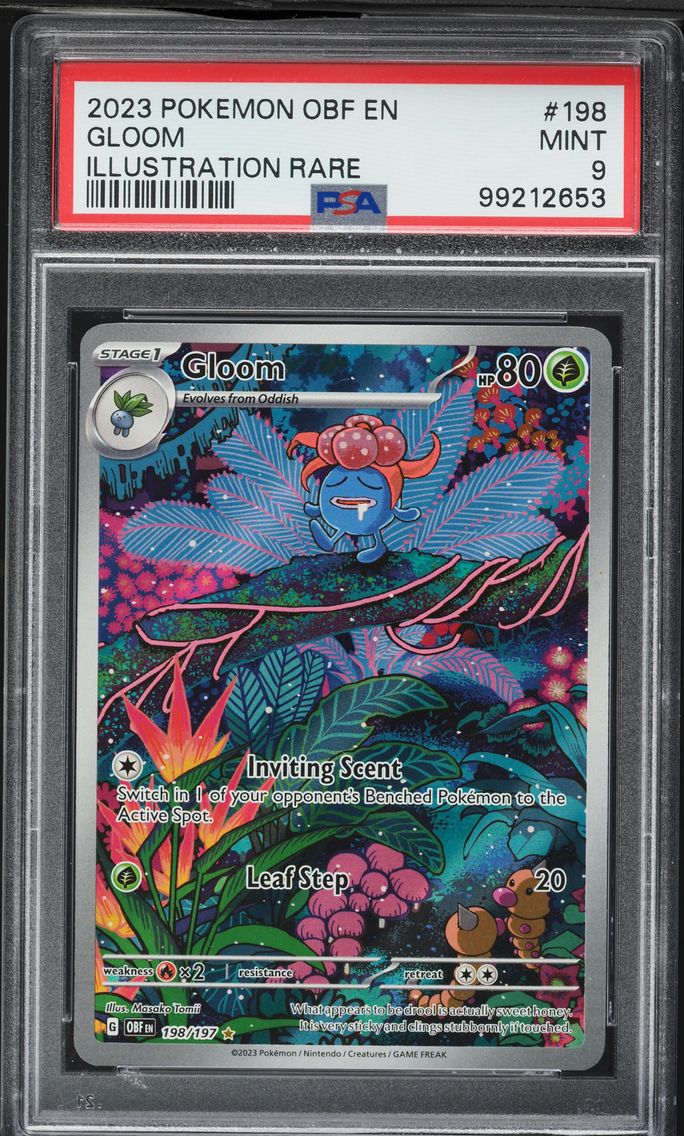 2023 #198 Gloom PSA 9 Obf EN-Obsidian Flames Pokemon