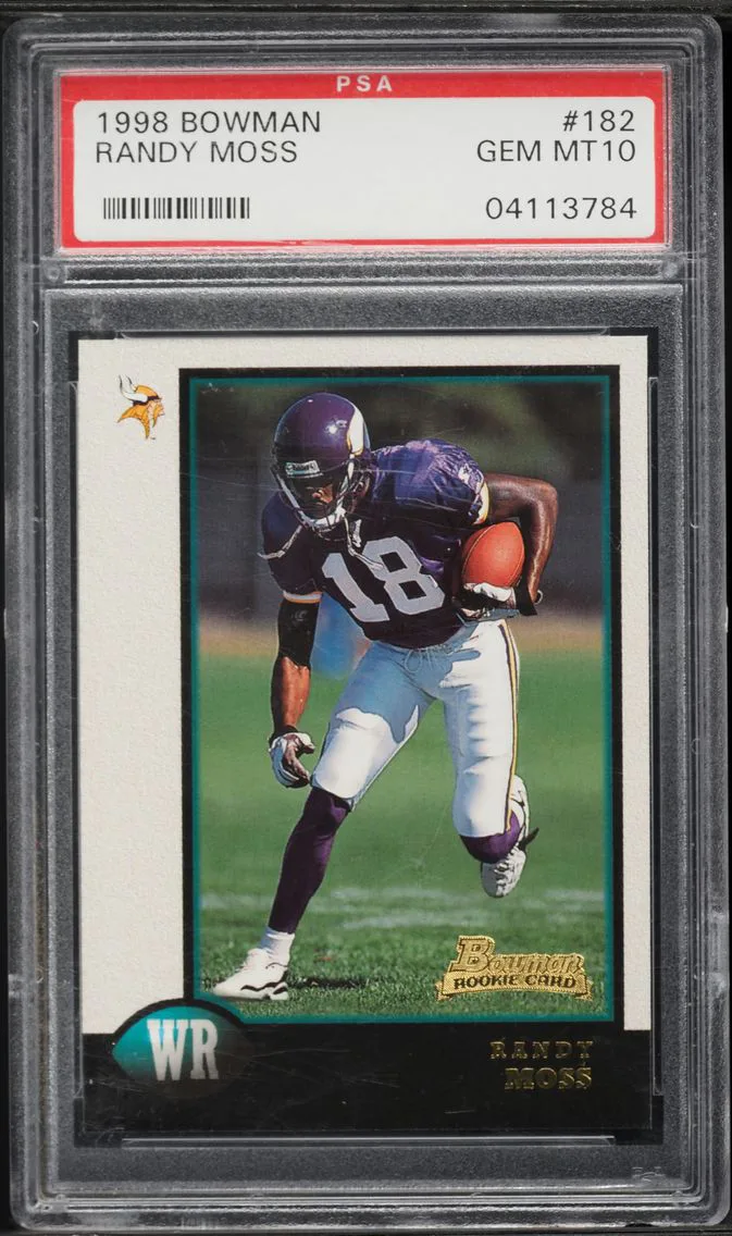 1998 #182 Randy Moss PSA 10 Bowman Football