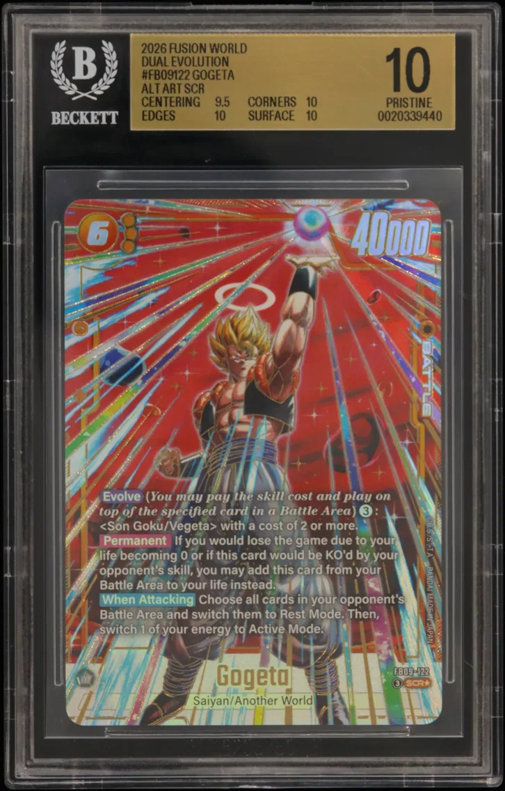 2026 #FB09122 Gogeta ALT ART SCR BGS 10 Dragon Ball Super Card Game Fusion World -DUAL EVOLUTION-