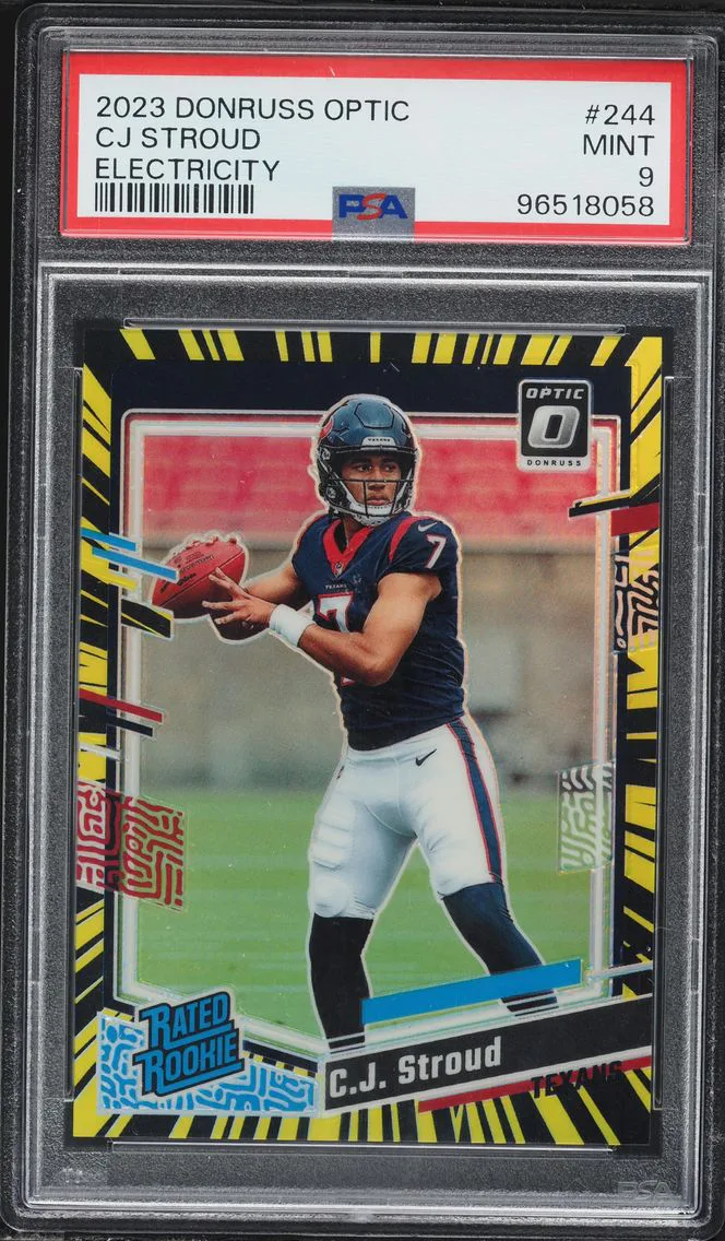 2023 #244 CJ Stroud PSA 9 Panini Donruss Optic Football