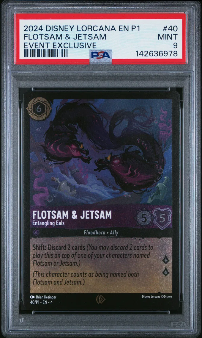 2024 #40 Flotsam & Jetsam - Entangling Eels PSA 9 Disney Lorcana EN P1-Promo