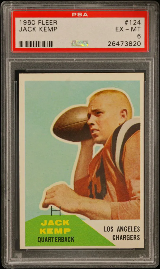 1960 #124 Jack Kemp PSA 6 Fleer