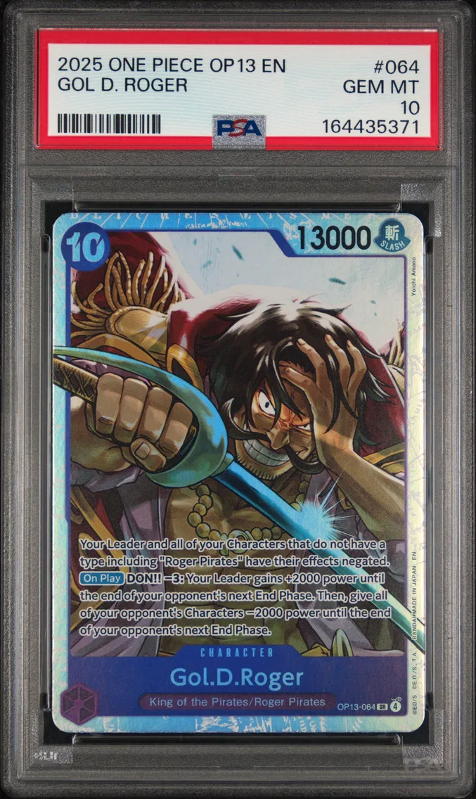 2025 #064 Gol D. Roger PSA 10 One Piece OP13-Carrying on His Will