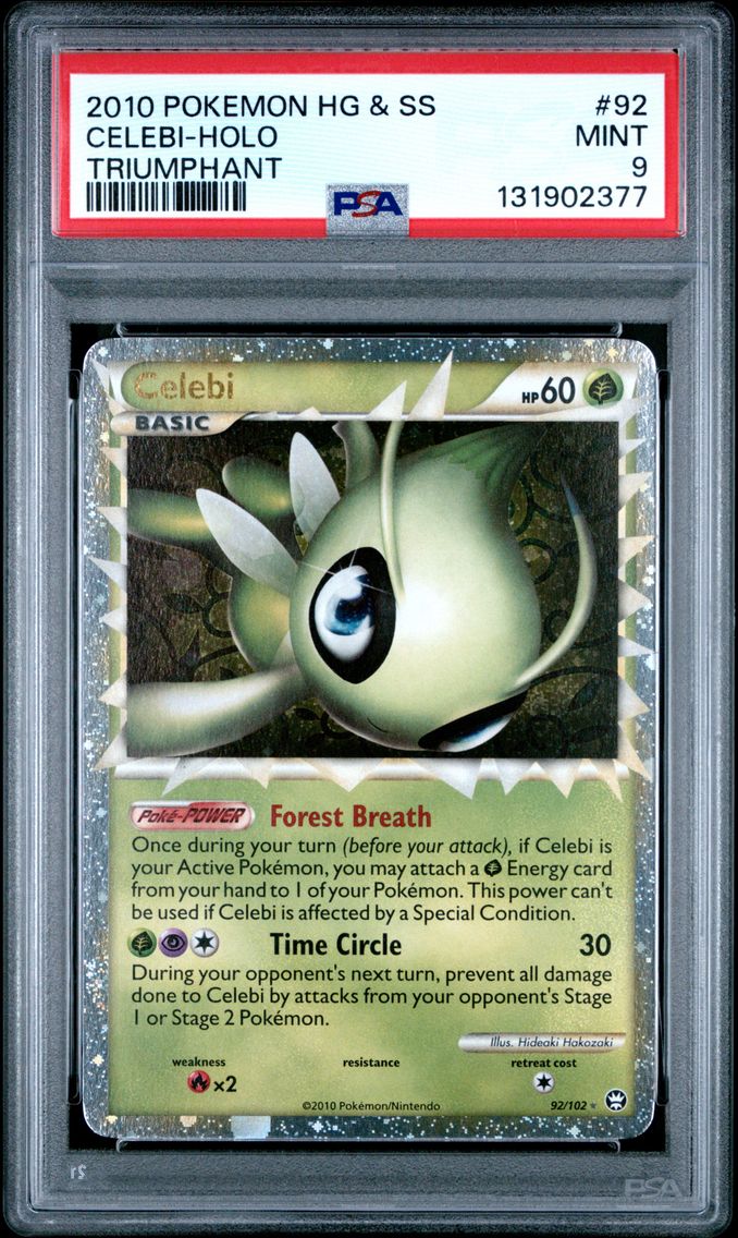 2010 #92 Celebi-Holo PSA 9 Heart