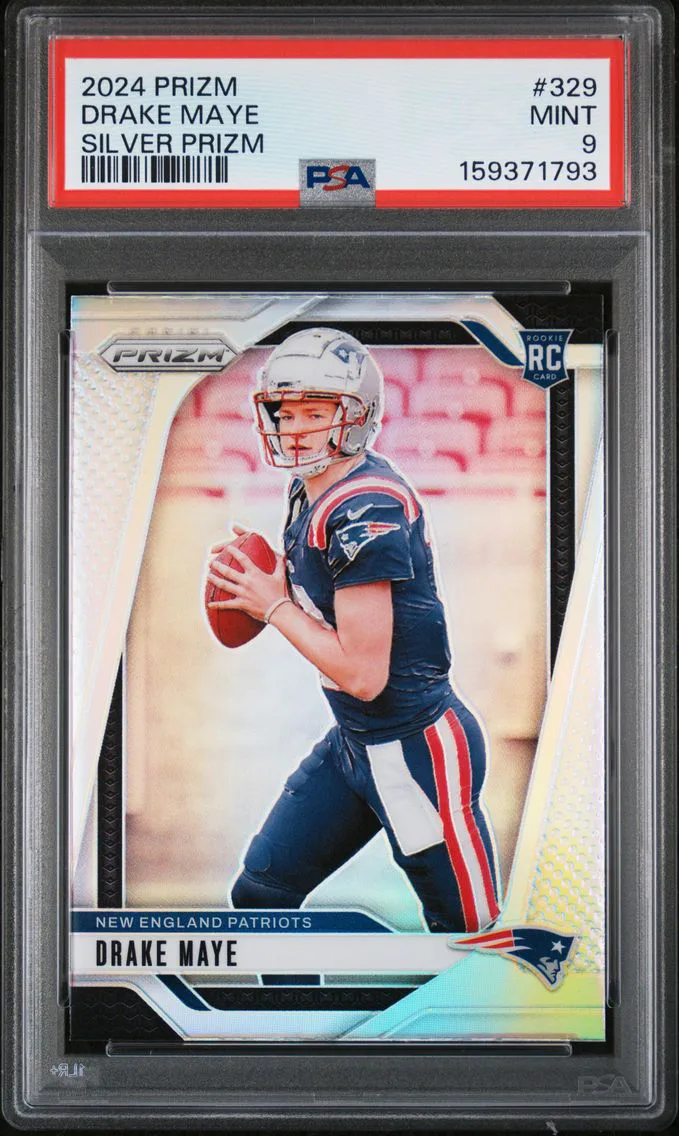 2024 #329 Drake Maye PSA 9 Panini Prizm