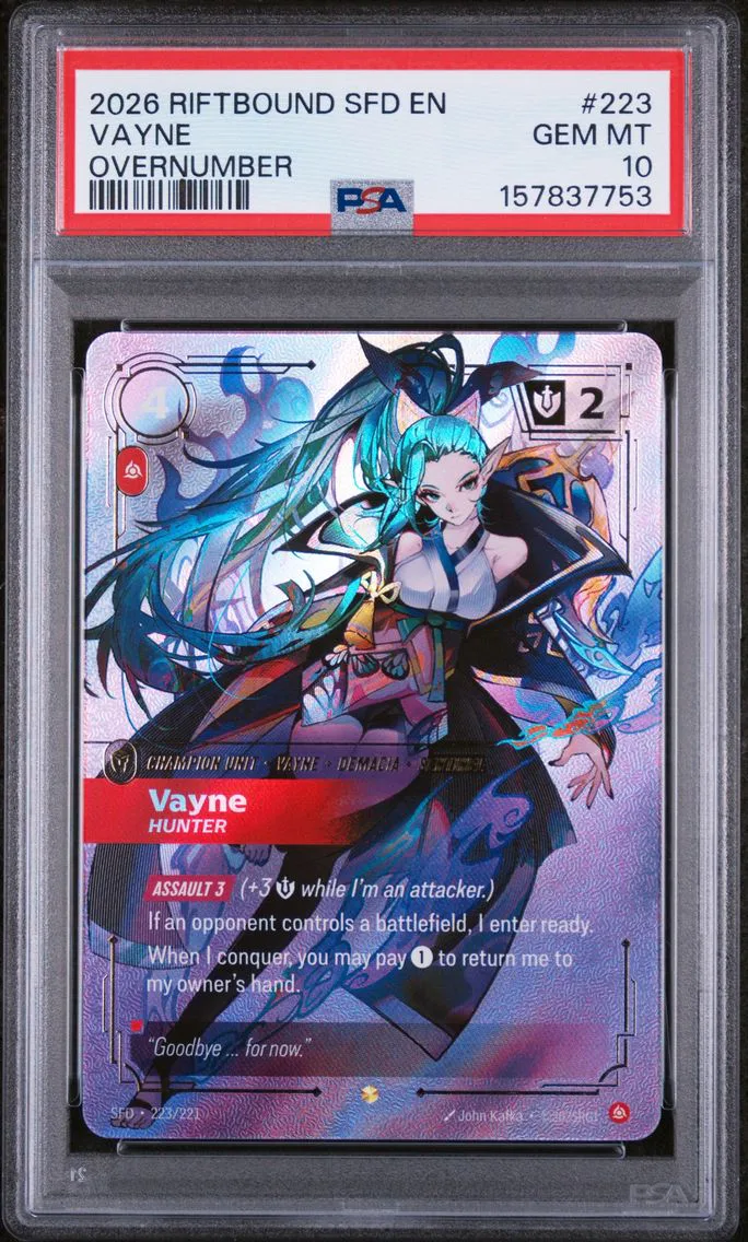 2026 #223 Vayne - Hunter PSA 10 Riftbound: League of Legends Sfd-Spiritforged