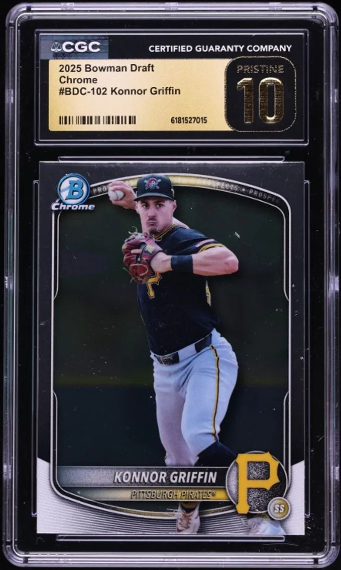 2025 Bowman Chrome Draft Konnor Griffin PROSPECT #BDC-102 CGC 10 PRISTINE