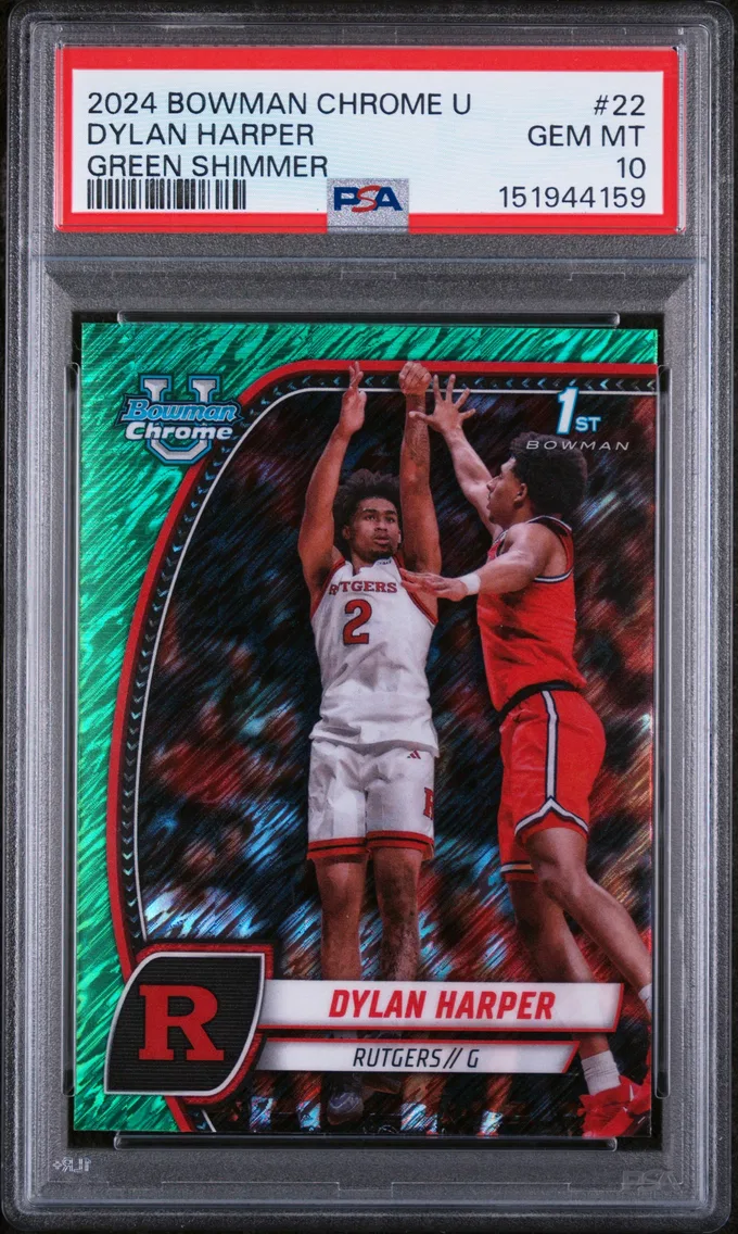 2024 #22 Dylan Harper PSA 10 Bowman Chrome University