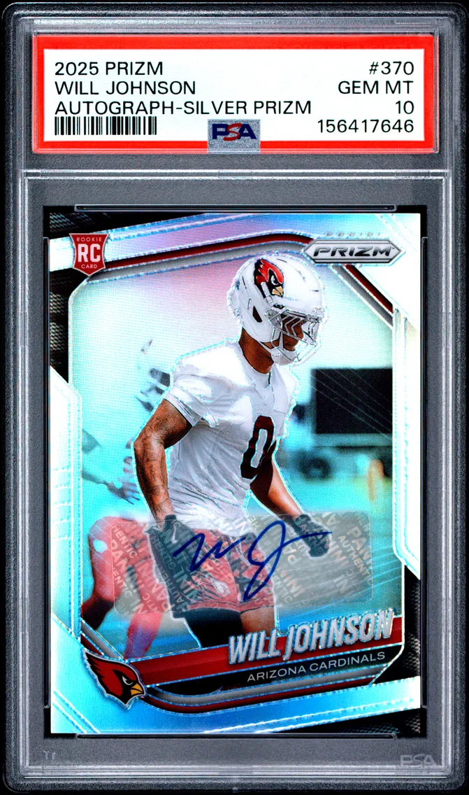 2025 #370 Will Johnson PSA 10 Panini Prizm